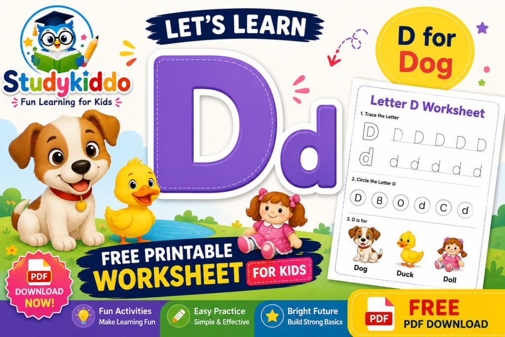 Studykiddo letter d