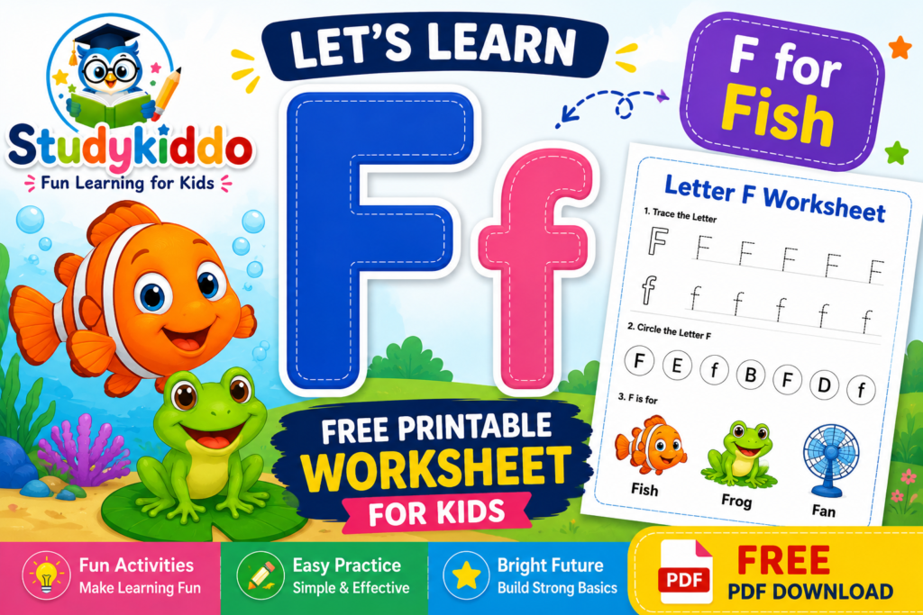 Studykidoo Alphabet letter F