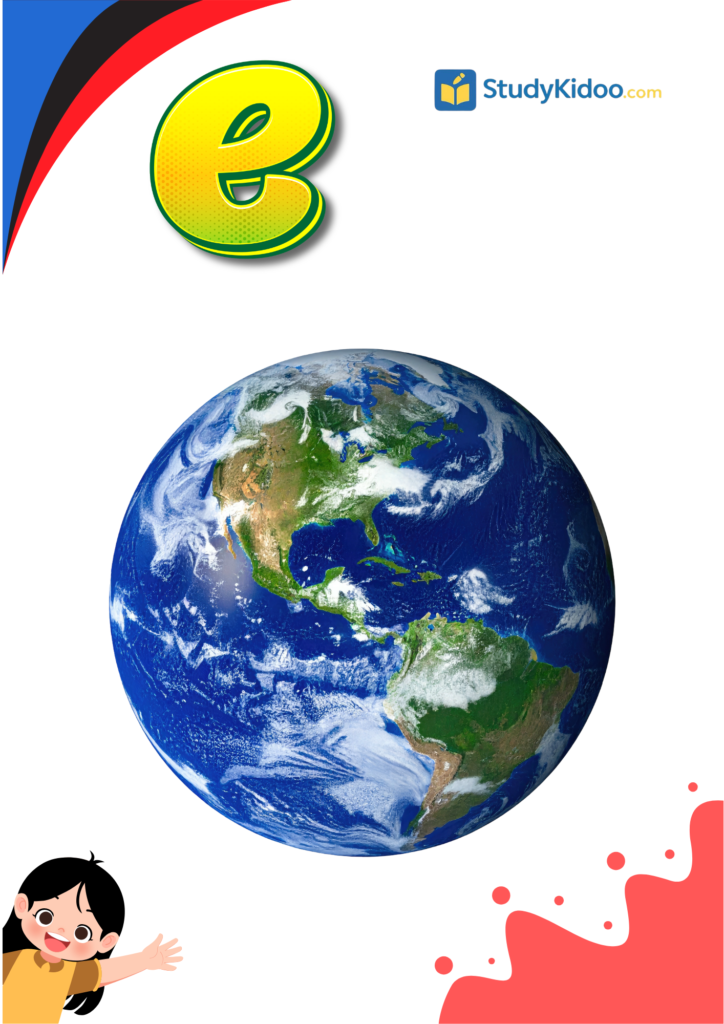  Letter E for kids with elephant,
letter e worksheet for kids